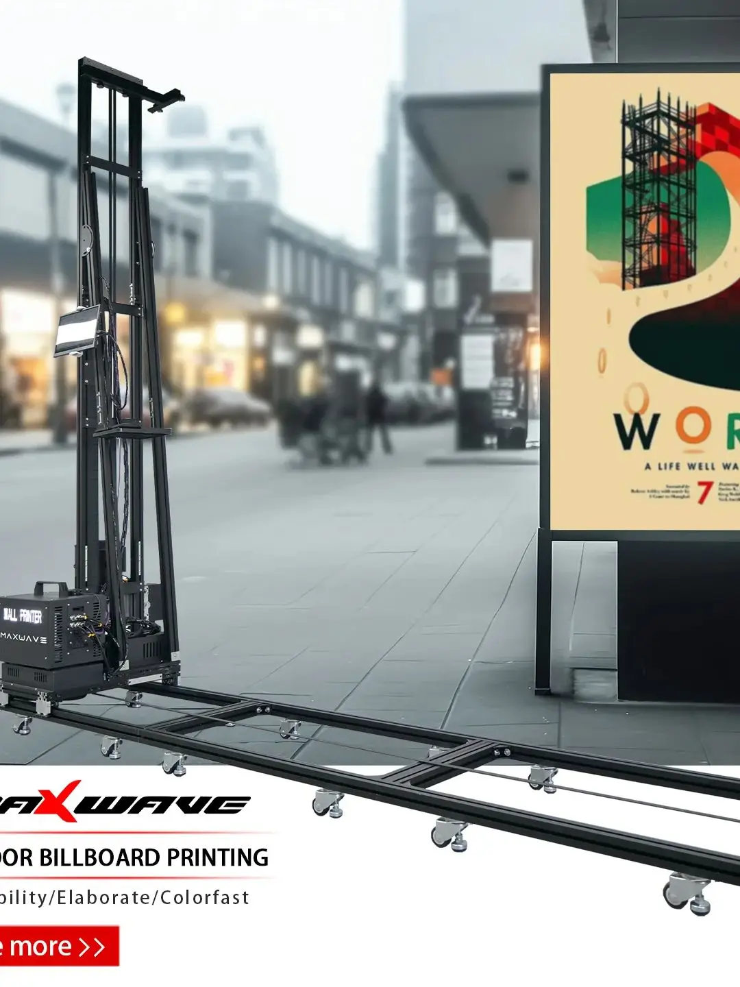 Wheels epson type&ensp;and&ensp;rails type 2 in 1&ensp;floor&ensp;and&ensp;wall&ensp;printing machine