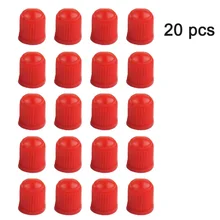  20PCS Car Tire Valve Plastic Black Bike Tyre Valve Caps with O Rubber Ring Covers Dome Shape Dust Valve for Car Motorcycles 