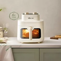 Bear 220V Air Fryer Household 6L Visual Fryer Multifunction Air Electric Fryer No-turn Oven 1700W French Fries Machine 1