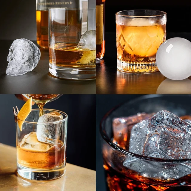Whiskey Ice Ball Maker Silicone Sphere Ice Cube Mold Bar Ice Mold Drink Ice  Cube DIY Making Tools Kitchen Bar Accessories - AliExpress
