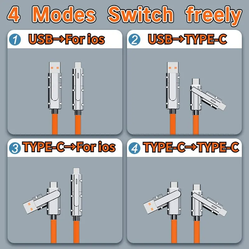 Type C To Typec Cable 2-In-2 66W Pd Fast Charging Usb C To Usb C To iPhone Suitable for iPhone iPad Huawei Xiaomi Samsung Redmi BEST SELLERS