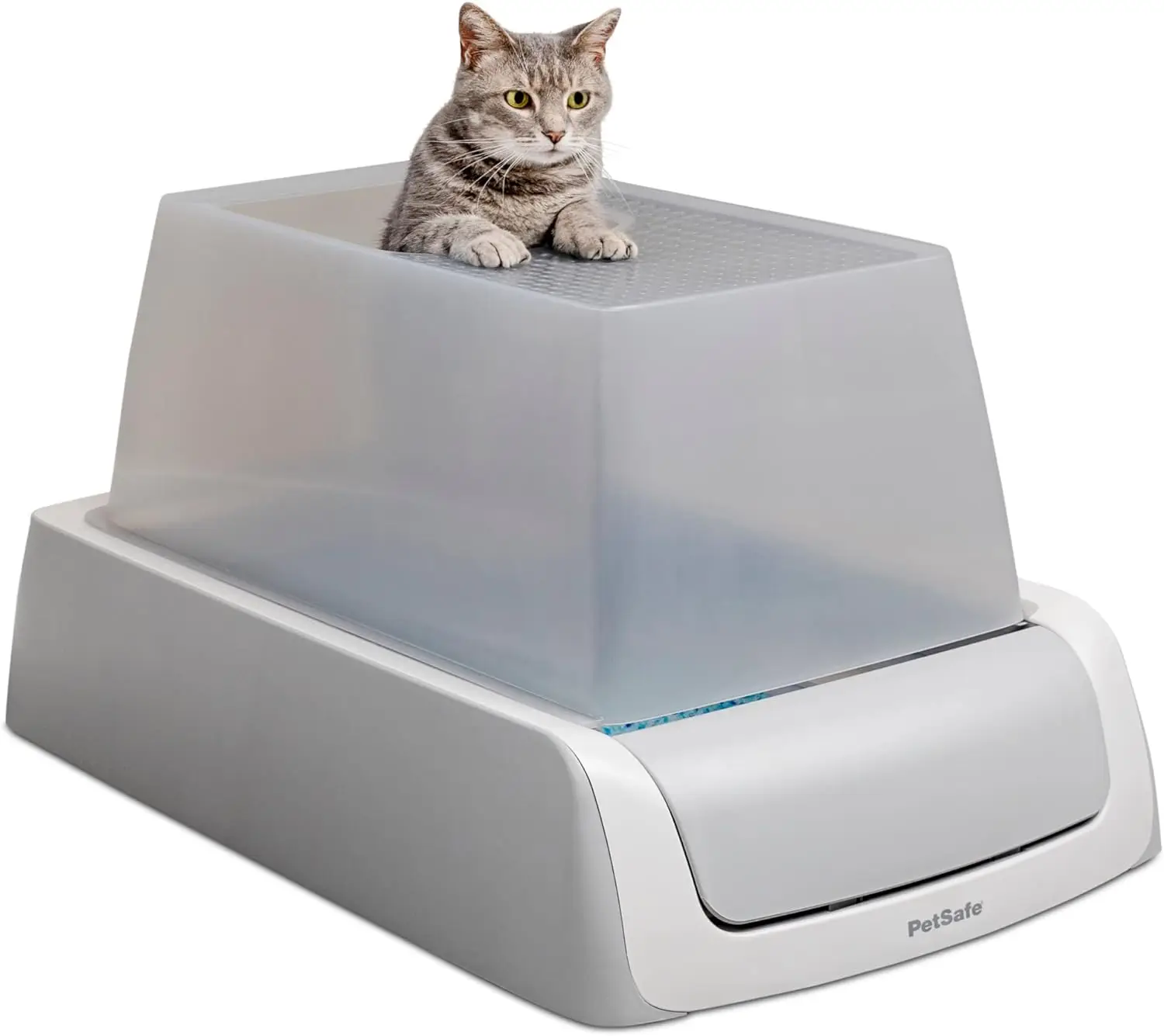 

PetSafe ScoopFree Crystal Pro Self-Cleaning Cat Litter Box - Never Scoop Litter Again - Hands-Free Cleanup with Disposable