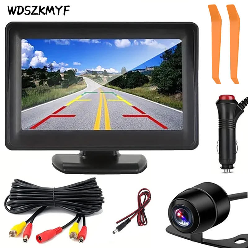 Car-Reverse-Monitor-Rear-View-Camera-Kit-Camera-Backup-Display-Parking ...