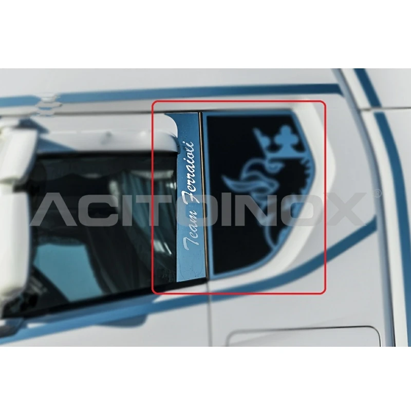 Metal Paste Windows Stickers Decoration Parts for 1/14 Tamiya Truck Tractor Scania 56368 770s DIY RC Cars Upgrade Accessories 5