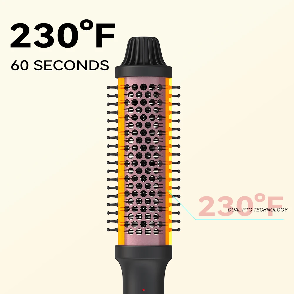 LISAPRO Curling lron Brush 2 in 1 Electric Hair Comb Negative lon Hair Dryer Styling Appliances Portable Professional Strai hair dryer hair straightener hair curler hair iron