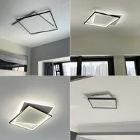 Lumière de chambre carrée ultra-mince, design d'art minimaliste moderne, haut de gamme, lumière de chambre européenne, luxe créatif 4