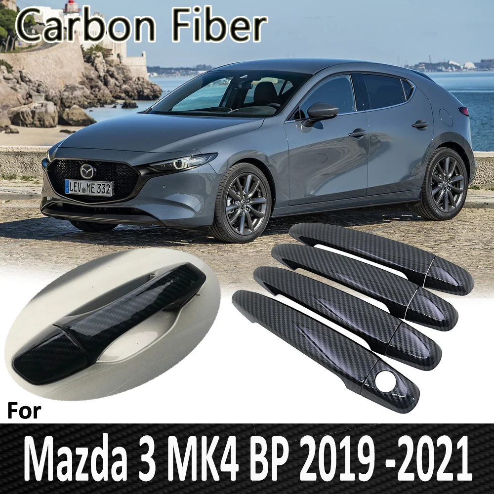 

Поп-образные узоры для Mazda 3 MK4 BP 2019 2020 2021 крышка автомобильной дверной ручки Наклейка украшения автомобильные аксессуары