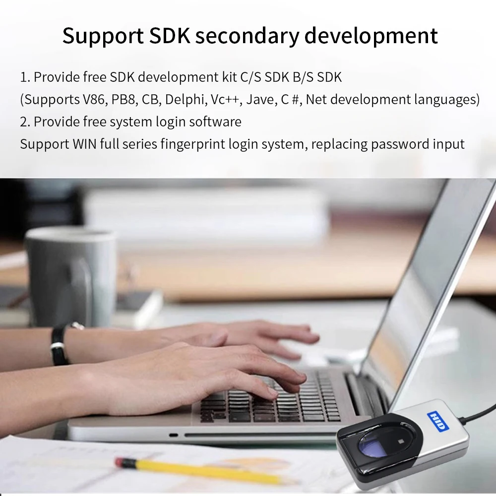 Digital Persona U are U 4500 Biometric Fingerprint Scanner USB Fingerprint Reader Sensor uru4500 API SDK Free fingerprint scanner