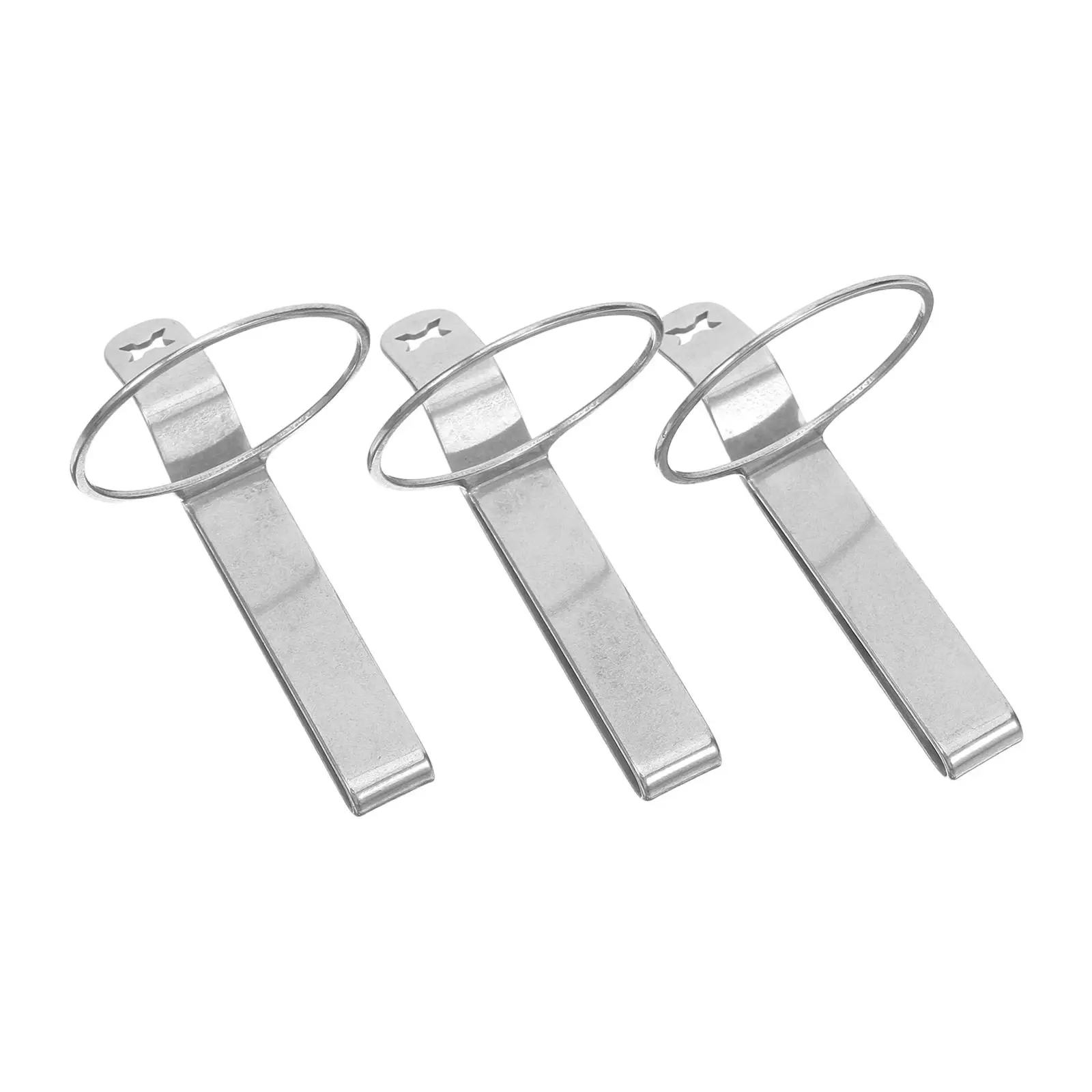 3Pcs 헤비 듀티 철제 손전등 벨트 클립 허리 배낭 사이클링 캠핑 하이킹 야외 사용 퀵 릴리스 논슬립 금속