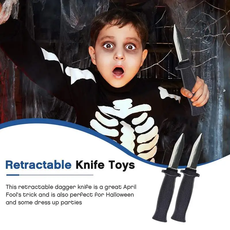 

Выдвижной нож для трюков, страшный Волшебный реквизит для Хэллоуина, резак, реквизит для Хэллоуина, поддельные игрушки, исчезающее лезвие, товары для искусственных трюков