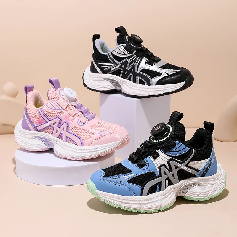 Children Shoes for Girls Breathable Mesh Sports Shoes Casual Sneakers for Kids Boys Comfortable Lightweight Running Shoes 4