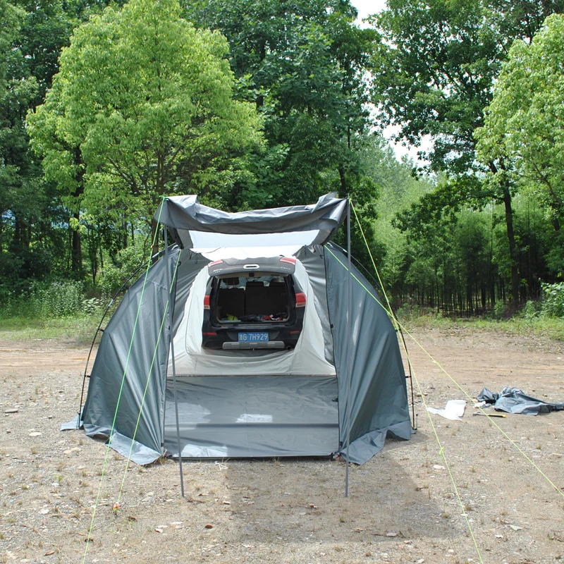 Tente de voiture arrière 1-2 personnes Auvent Vanit Tente de voiture Tente dôme autoportante ME64 gris DPL1 ✓ Achetez maintenant