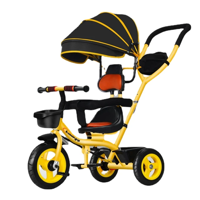 Tricycle pour enfants de 3 à 9 ans, bicyclette de sécurité, jouet double,  poussette pour bébé, livraison directe, nouveau, 2023 - AliExpress