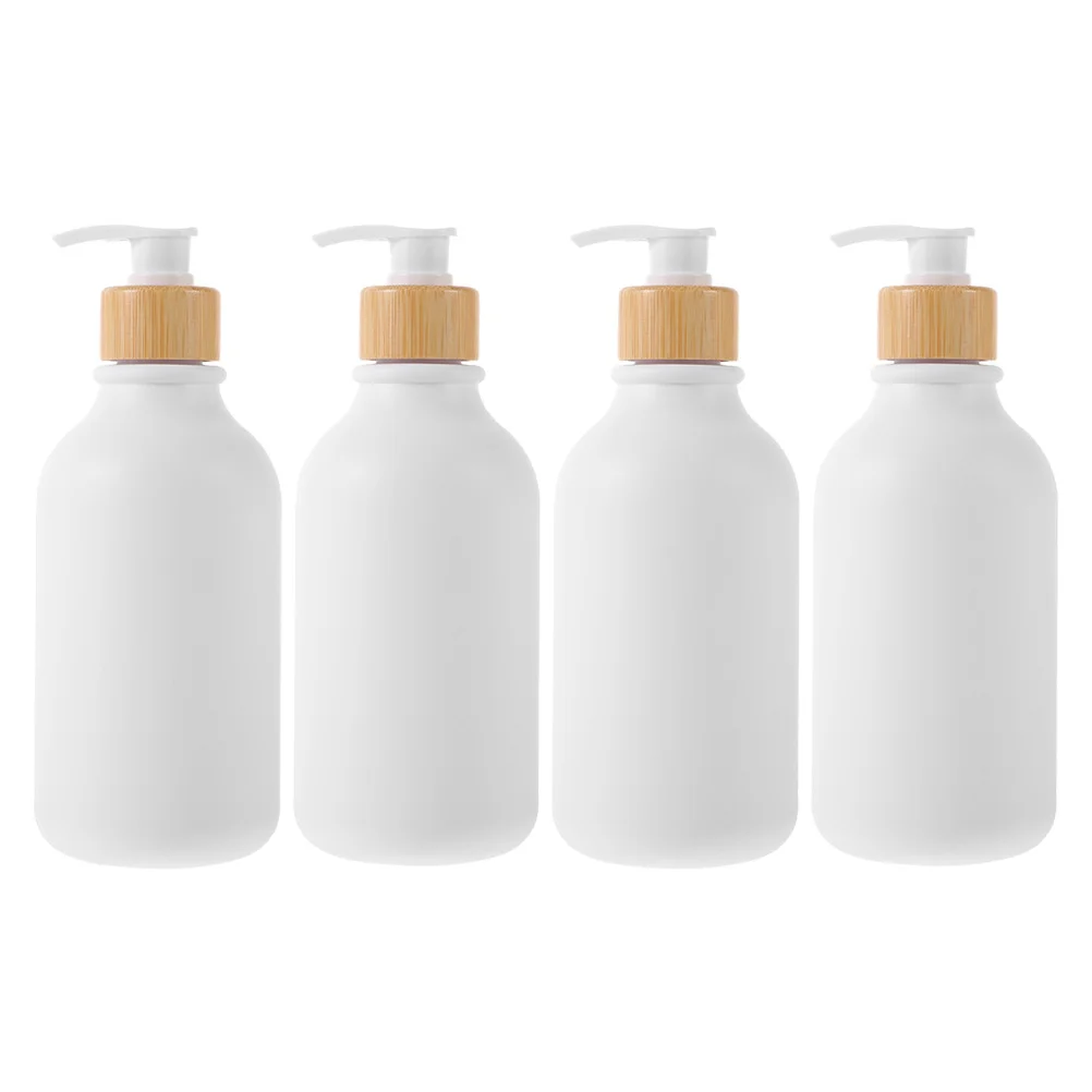 

4pcs Empty Pump Bottles Refillable Bottles Shampoo Dispenser Bottles Empty Body Wash Bottles 300ml