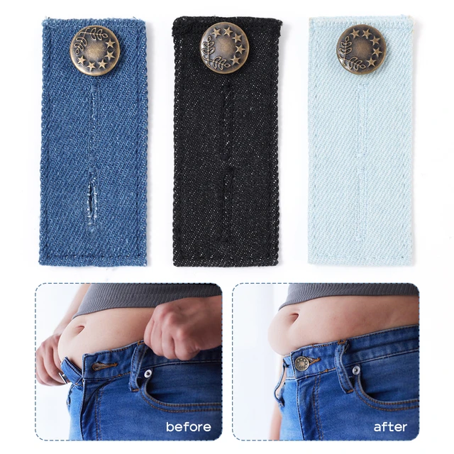 Waist Extenders for Men and Women Adjustable Waistband Expanders for Jeans  Trousers Pants Buttons Extender Unisex Belt Extension