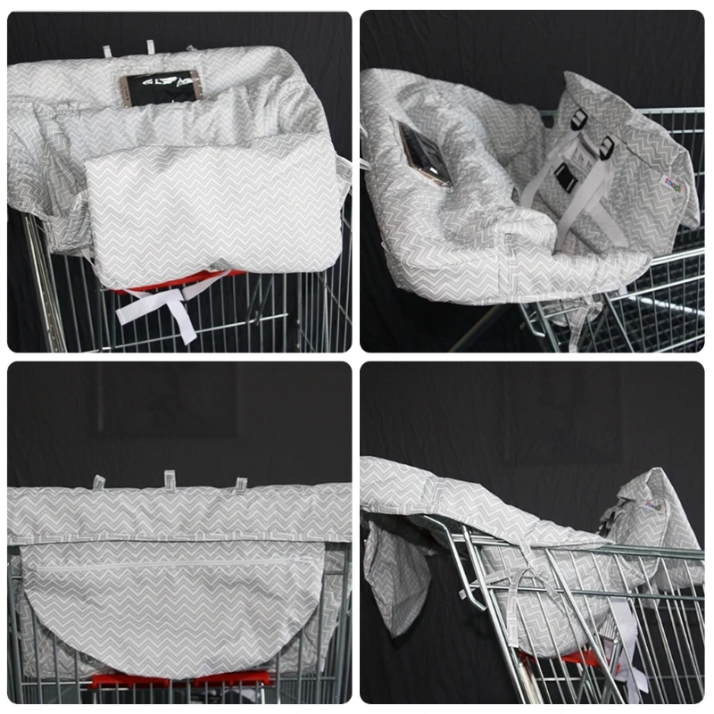 Supermarket Shopping Cart Sleeve Unique Pattern Baby Dinning Chair Protective Case Dirtproof High Chair Dustproof Cover 3