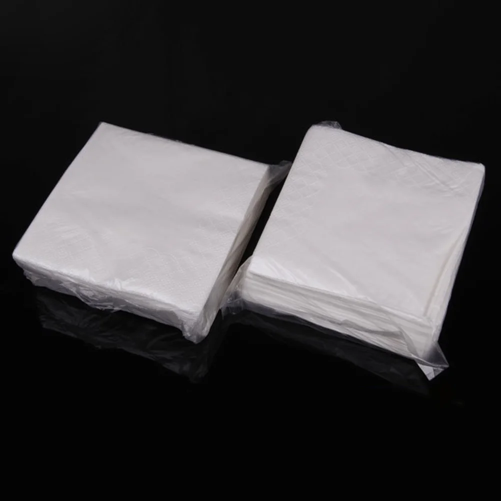 300 Sheets White Dinner Napkins Square Napkin Tissue 2-Ply Black Napkins Paper Lots Party Supplies Hotel paper napkins