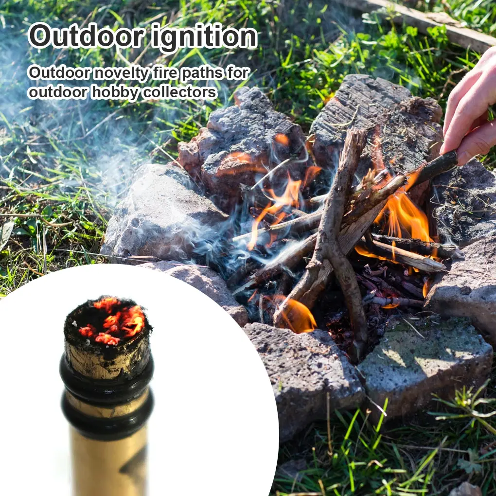 Messing Feuer Kolben Kit Outdoor Notfall Werkzeuge Flamme Maker Feuer Starter Rohr Luft kompression taschenlampe Camping Picknick Im Freien Werkzeuge