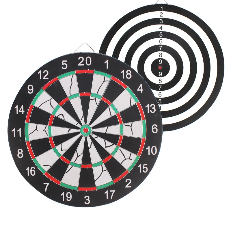 

18 Inch Thickened Flocked Dartboards With 6 Darts Two Sided Dartboards For Professional Tournaments/Home Sets Dart Target Toys