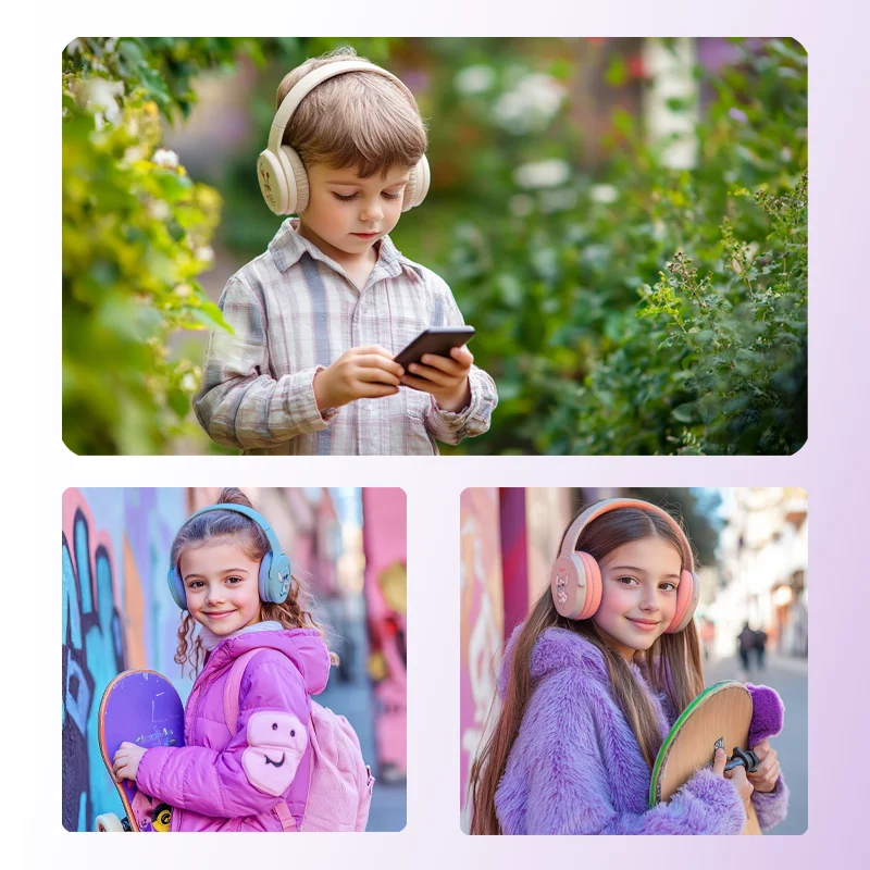 P2961 Disney Stitch Bluetooth Headphones HiFi Stereo Over-ear Earphone Bluetooth Headset Gamer Sports TF/AUX Music Player 5