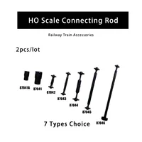 2pcs/lot Ho Scale 1:87 Railway Train Accessories Coupler Connector ABS Plastic Motor Drive Rod Train Model Connecting Rod 1