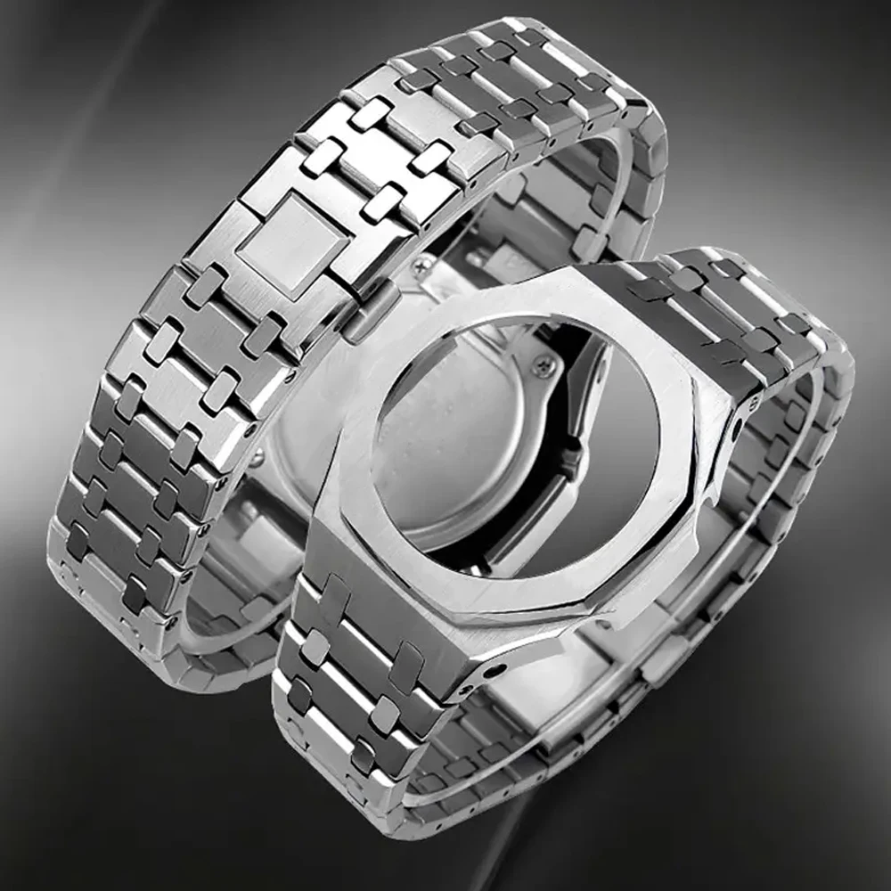 Casiオークga2100 modキット、メタルケース、スクリューベゼル