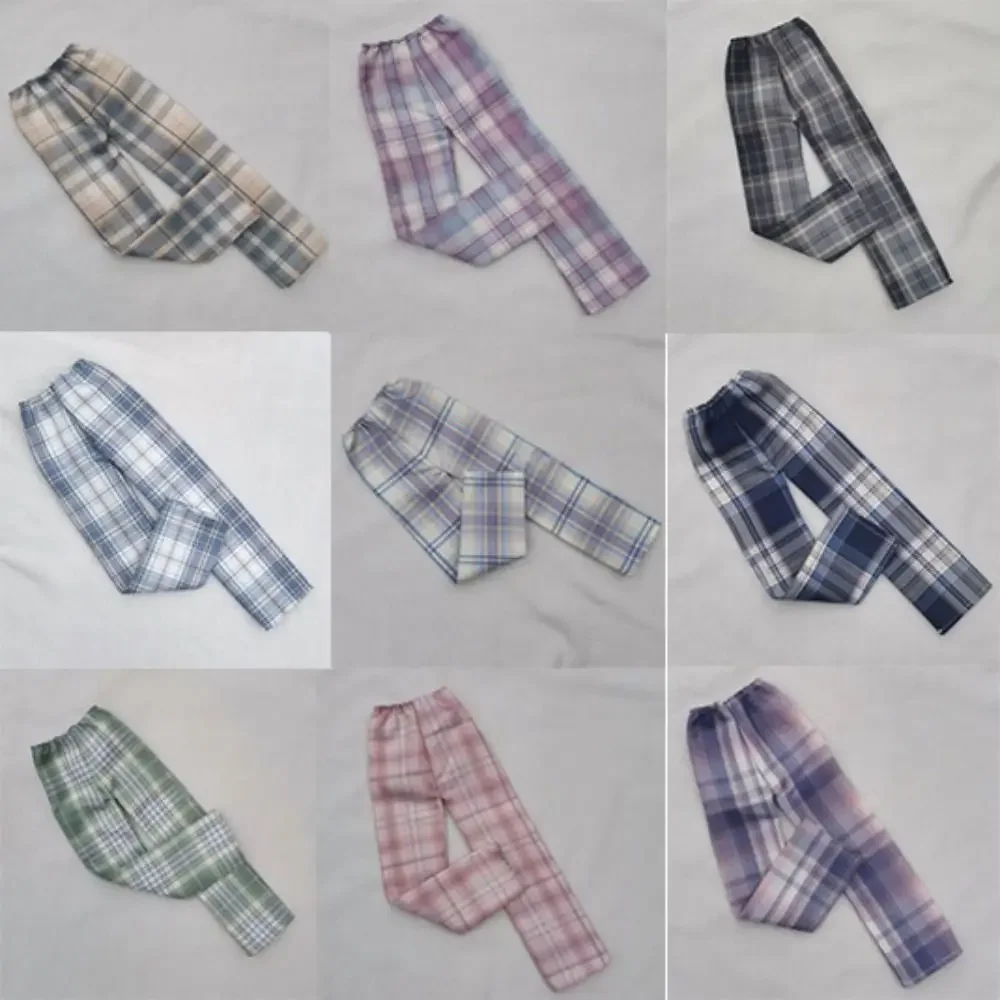 Cotton Plaid Pants for 1/4 BJD Dolls Casual Wear