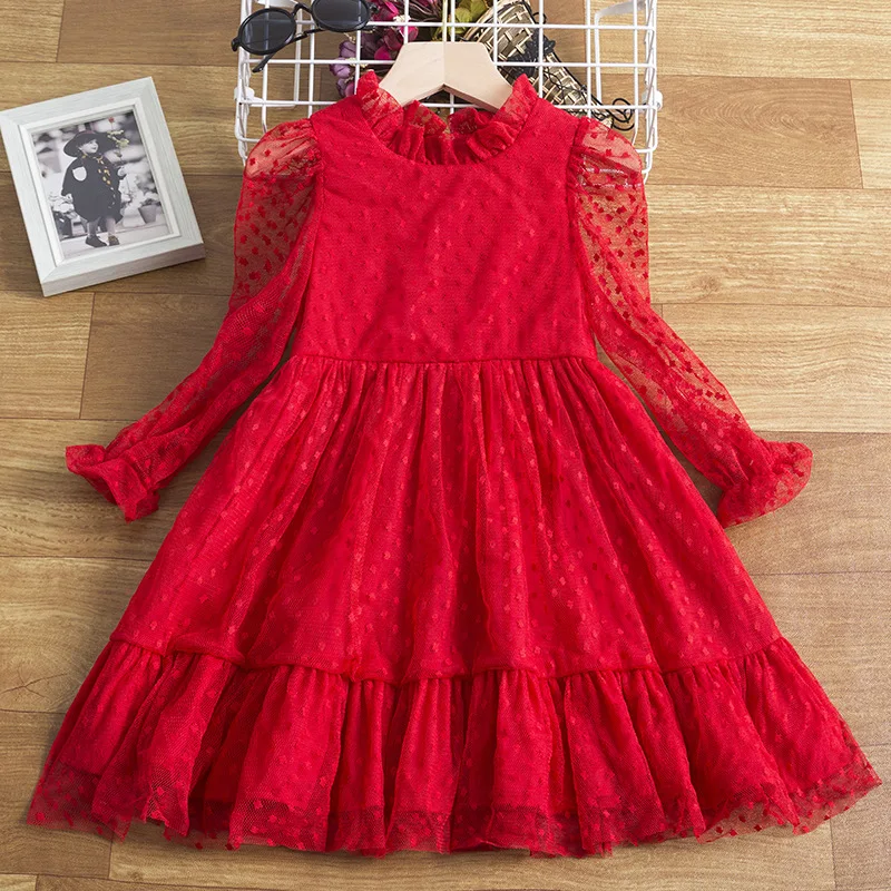 

Summer Short-sleeve Gauze Tutu Dress Children's Party Birthday Christmas Dress