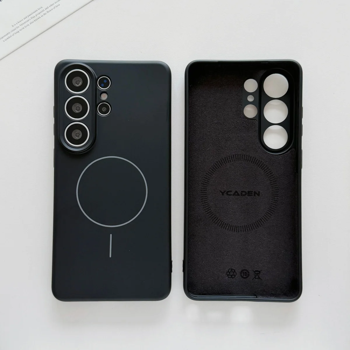 Premium Liquid Silicone Magnetic Phone Case - Solid Color Soft Matte Cover