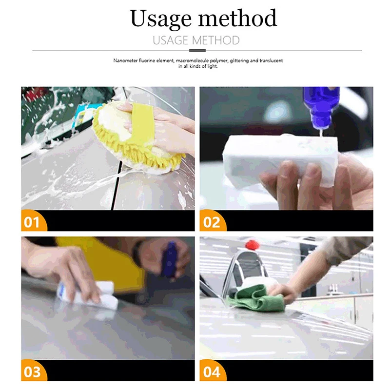 2Pcs/Box 9H Car Oxidation Ceramic Coat Super Hydrophobic Auto Liquid Glass Coating Set Polysiloxane Nano materials Care Polish