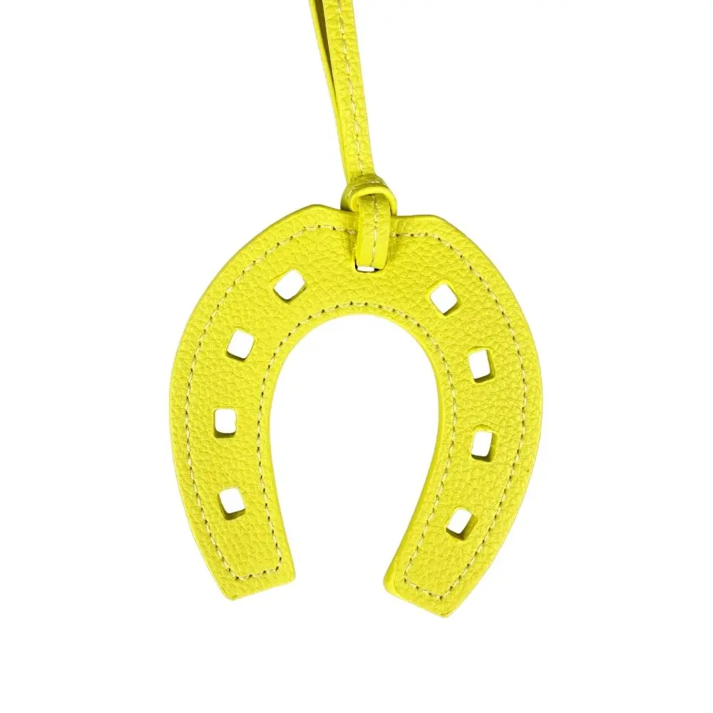 Artisanal Leather Horse Head & Horseshoe Charms Set - Premium Quality & Customizable Colors - Perfect Bag Accent