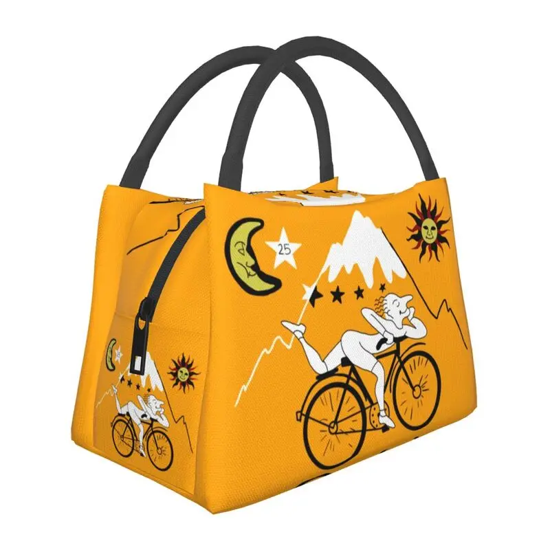 

Bicycle Day Albert Hoffman Classic Insulated Lunch Tote Bag Lsd Acid Blotter Party Cooler Thermal Bento Box Hospital Office