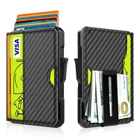 Wallet for Men - with Money Clip Slim Leather Slots Credit Card Holder RFID Blocking Bifold Minimalist Wallet