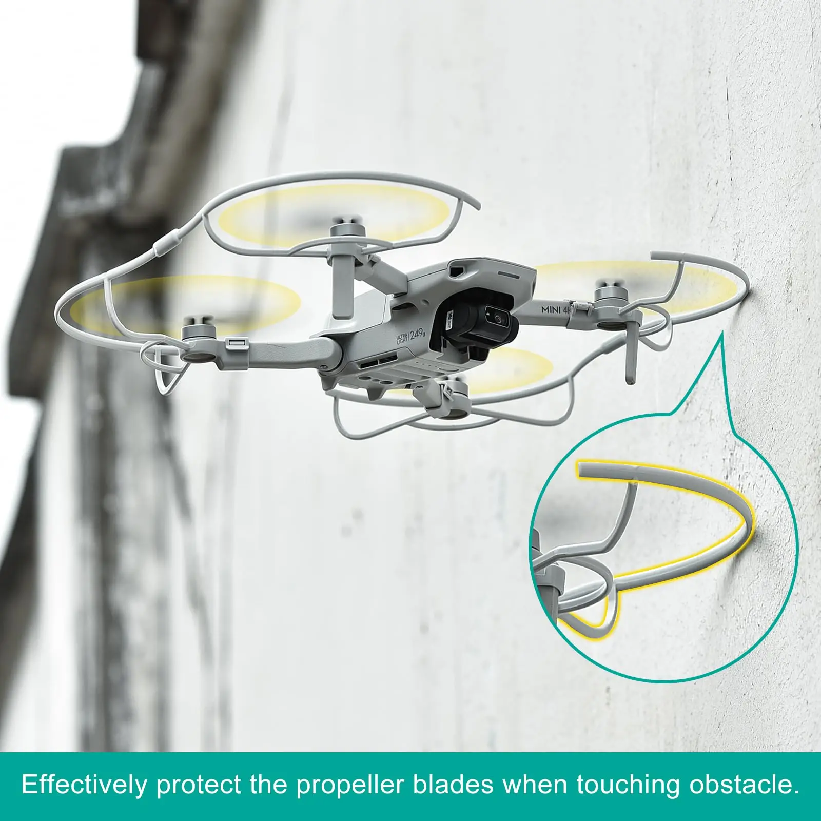 Protection Hélices Drone DJI Mini 4K/Mini 2 SE - 360° Sécurité