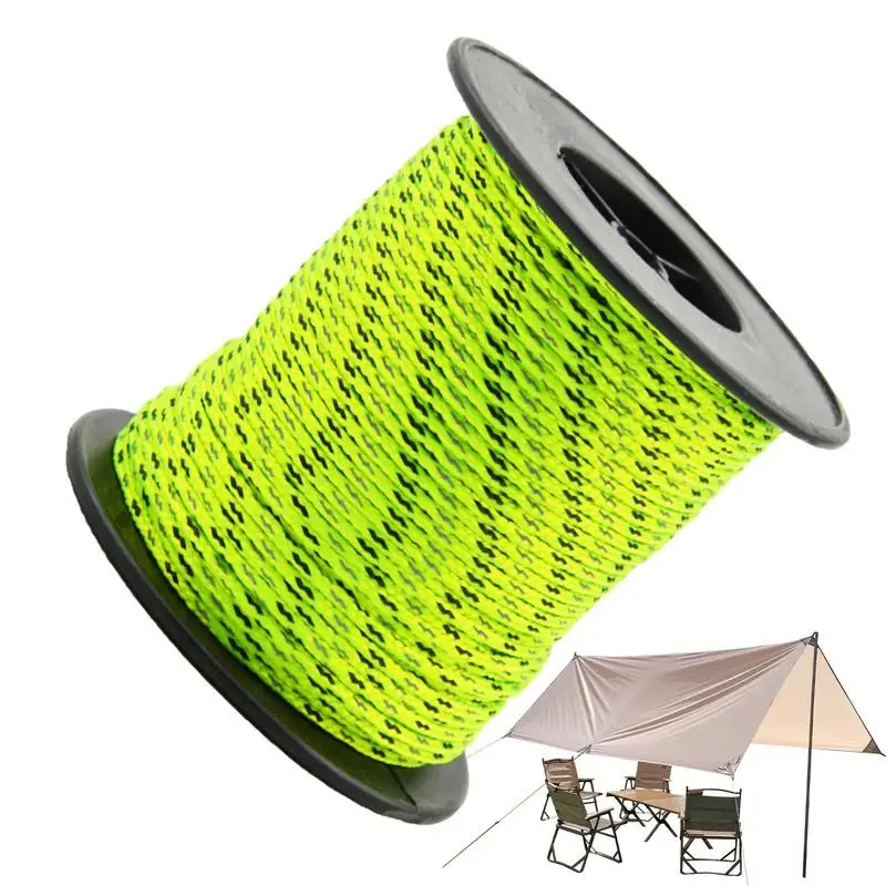 

Светоотражающая веревка 2,5 мм, светоотражающий Паракорд для выживания, 50 м, уличный шнур для упаковки, внешний шнур