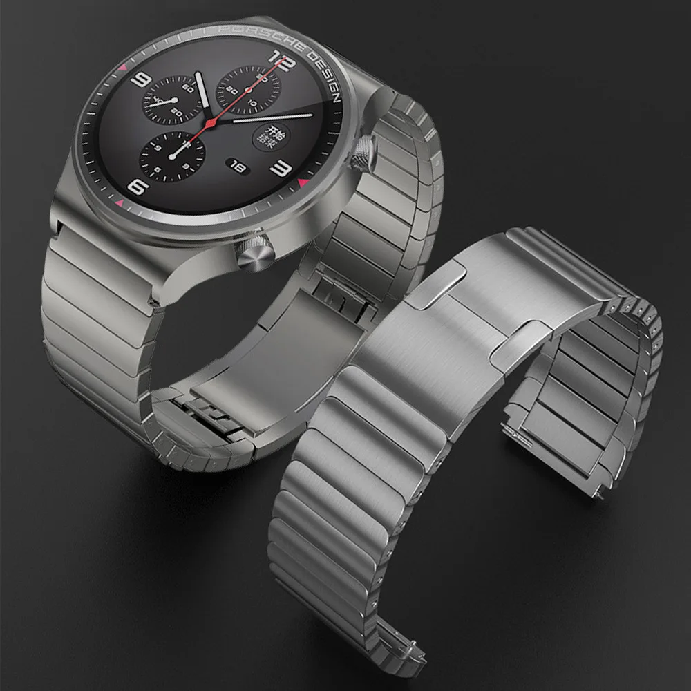 

22mm Stainless Steel Strap For Huawei Watch 3/Pro2 46mm GT2e For Samsung Galaxy Watch 3/Gear S3 Metal Bracelet For Amazfit GTR