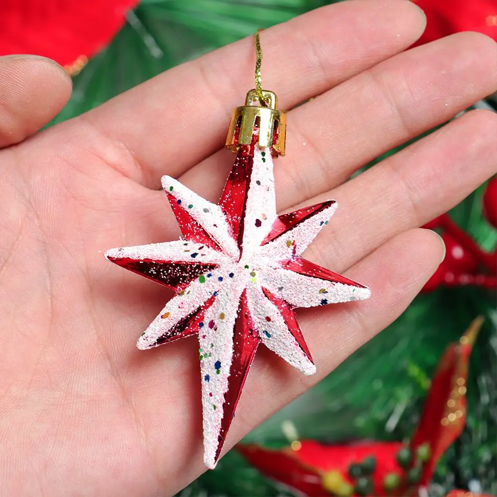 1-6Pcs Mini Plastic Christmas Cane Colorful Xmas Tree Hanging Ornaments Candy Toys Gift Party New Year Supplies Home Decorations