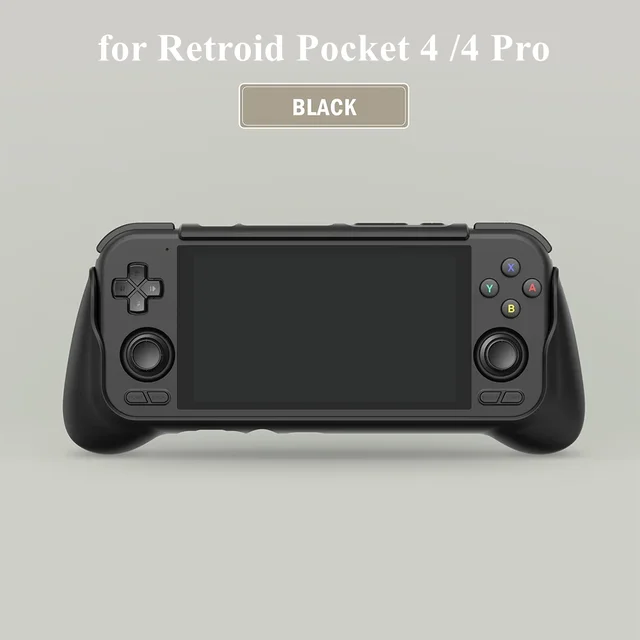 Retroid Pocket 4,輸送ケース,レトロビデオゲームコンソール用の黒の 