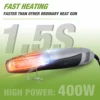 WORKPRO Heat Gun, 400W Mini Hot Air Gun with Reflector Nozzle, 2 Temp Settings 250℃/450℃，Shrink Wrapping PVC, Drying Paint 3