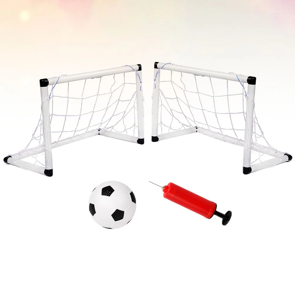 

4pcs Kids Soccer Door Set Backyard Training Soccer Outdoor Soccer Football Sports Goal Door with Inflator