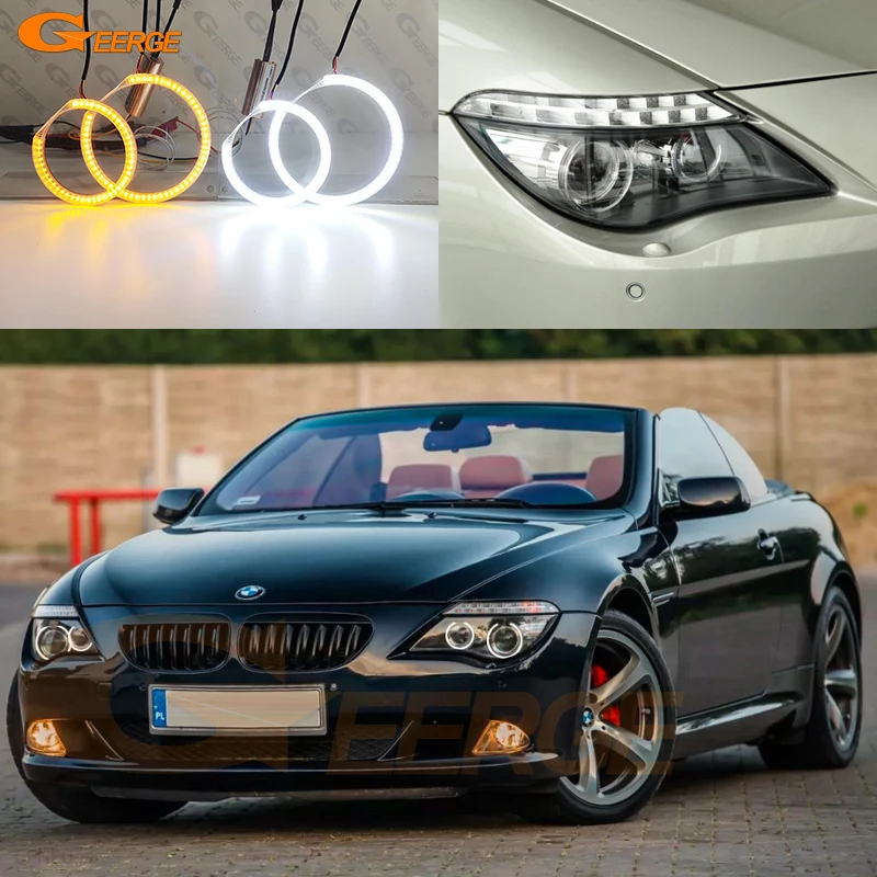 ハローリング付き車のヘッドライトキット,6シリーズ,e63,e64,630ci 