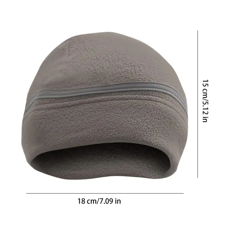 Reflective Winter Running Hat Safety Beanie Reflective Hat Warm Cuffed Winter Safety Beanie Windproof