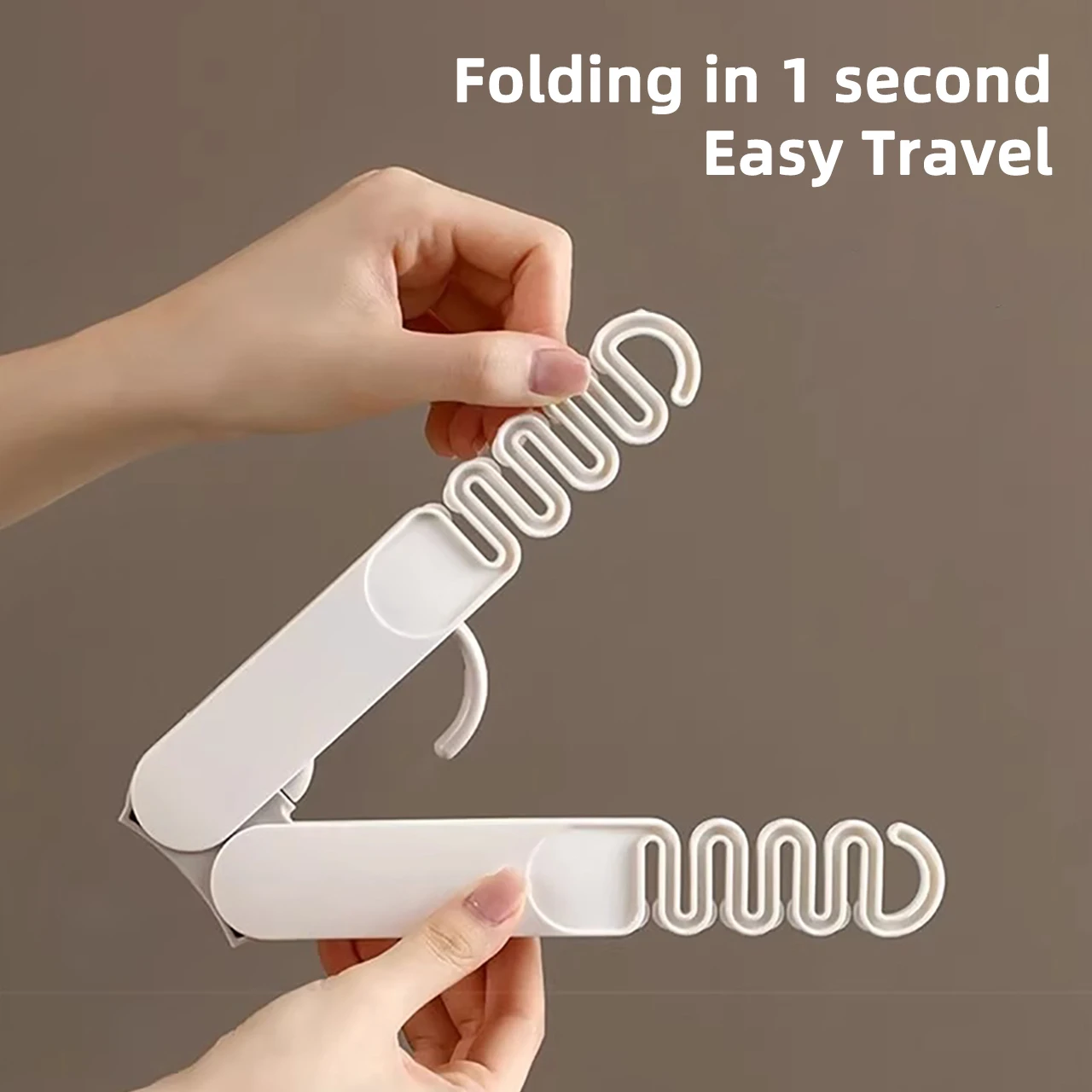 Folded Travel Clothes Hanger Portable Non-Slip Storage Rack Space-Saving Underwear Drying Rack Wardrobe Organizer Holder