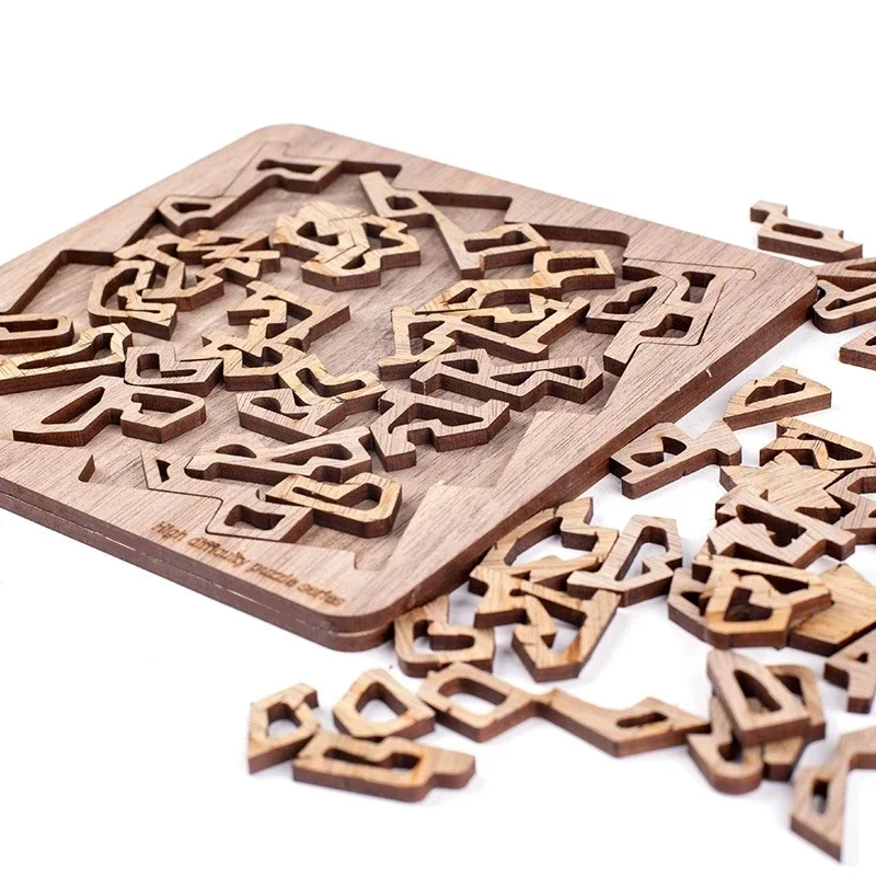 Impossible Adult Jigsaw Wooden Puzzles For Adults Games Brain Burning Wooden Puzzle Children 3D Puzzle Brain-teaser Puzzle Toys 3