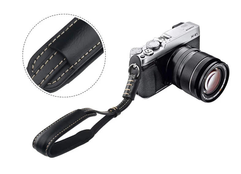 PU Leather Camera Hand Wrist Strap For Canon Nikon Olympus Panasonic
