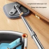 Hand Free Flat Floor 360 Spin Bucket Clean Mop Set Microfiber Sewage Water With Bucket Hand Free Household Lazy Cleaning Mop 3