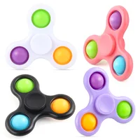 Nuevos juguetes Fidget Spinner mano yema del dedo multicolor Spnining Top alivio del estrés descompresión adultos juguetes regalos para niños niñas - Imagen 3