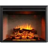 33 Inches, Edward Electric Fireplace Insert with Fire Crackling Sound, Weathered Concrete Interior, Remote Control, 750/1500W 1