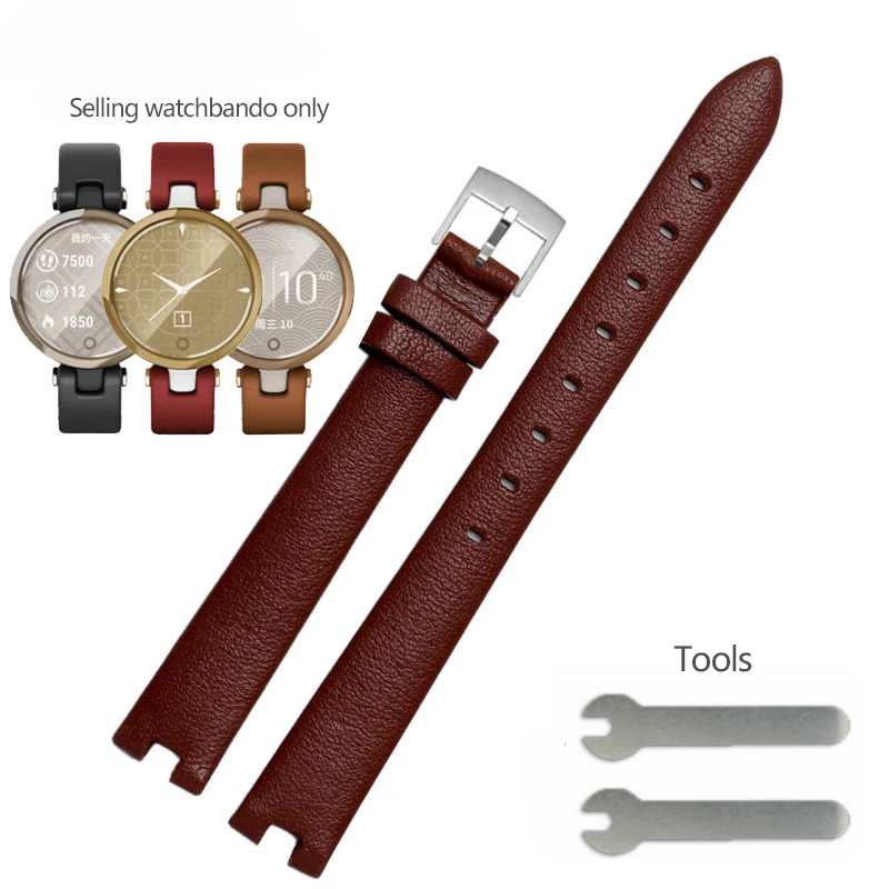 Premium Genuine Leather Watchband & Silicone Sport Bracelet - Red & White