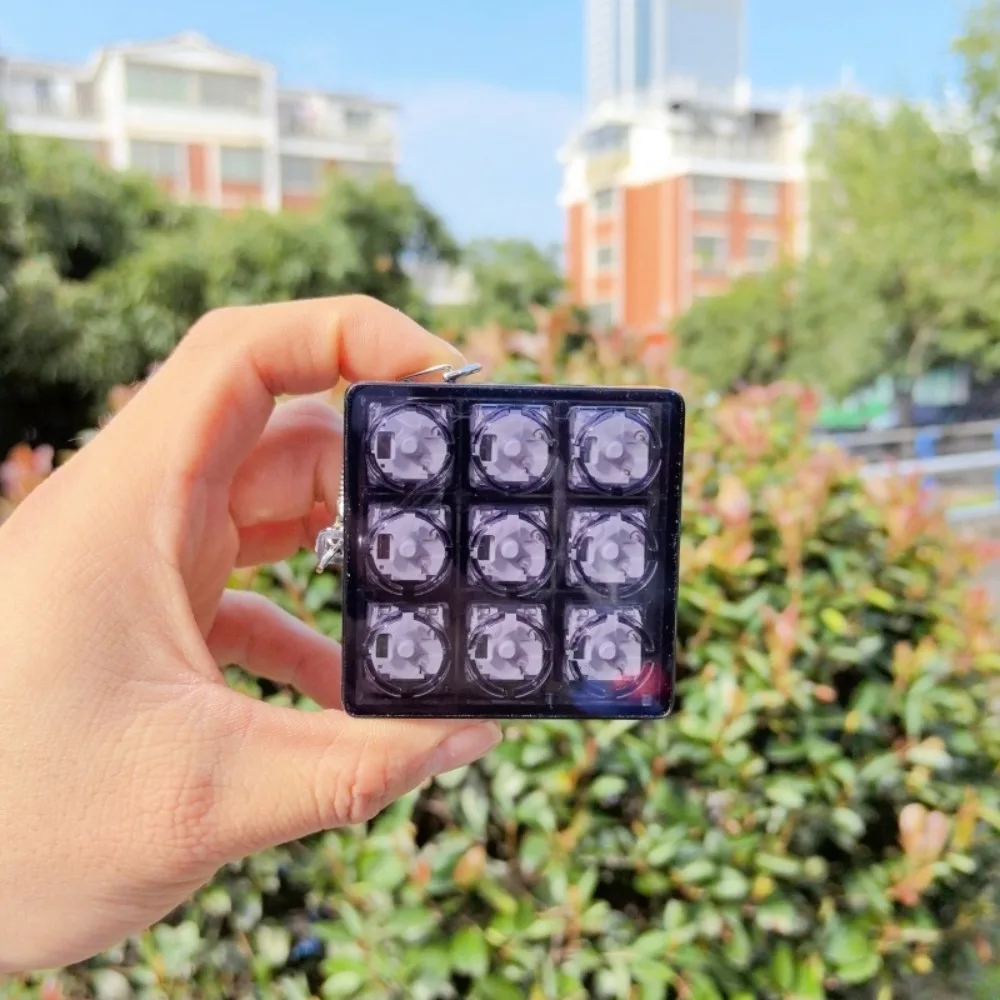 Relaxing DIY Keyboard Fidget Keychain Keycap Relief Stress Finger Keyboard Caps Keys Button Pass The Time Pinch Toy Adult